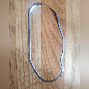 Sterling silver necklace, 17.5 inches long. NWOT